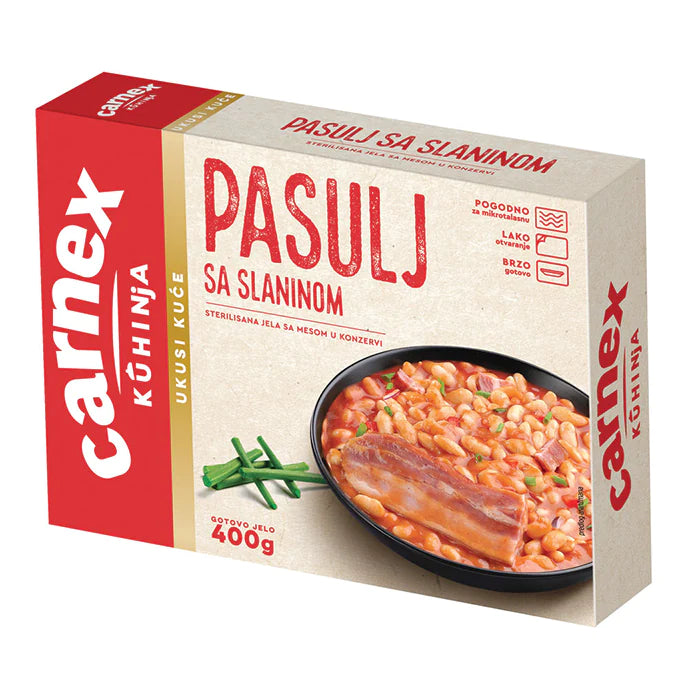 Carnex Bean stew with bacon | Grah sa slaninom 400g