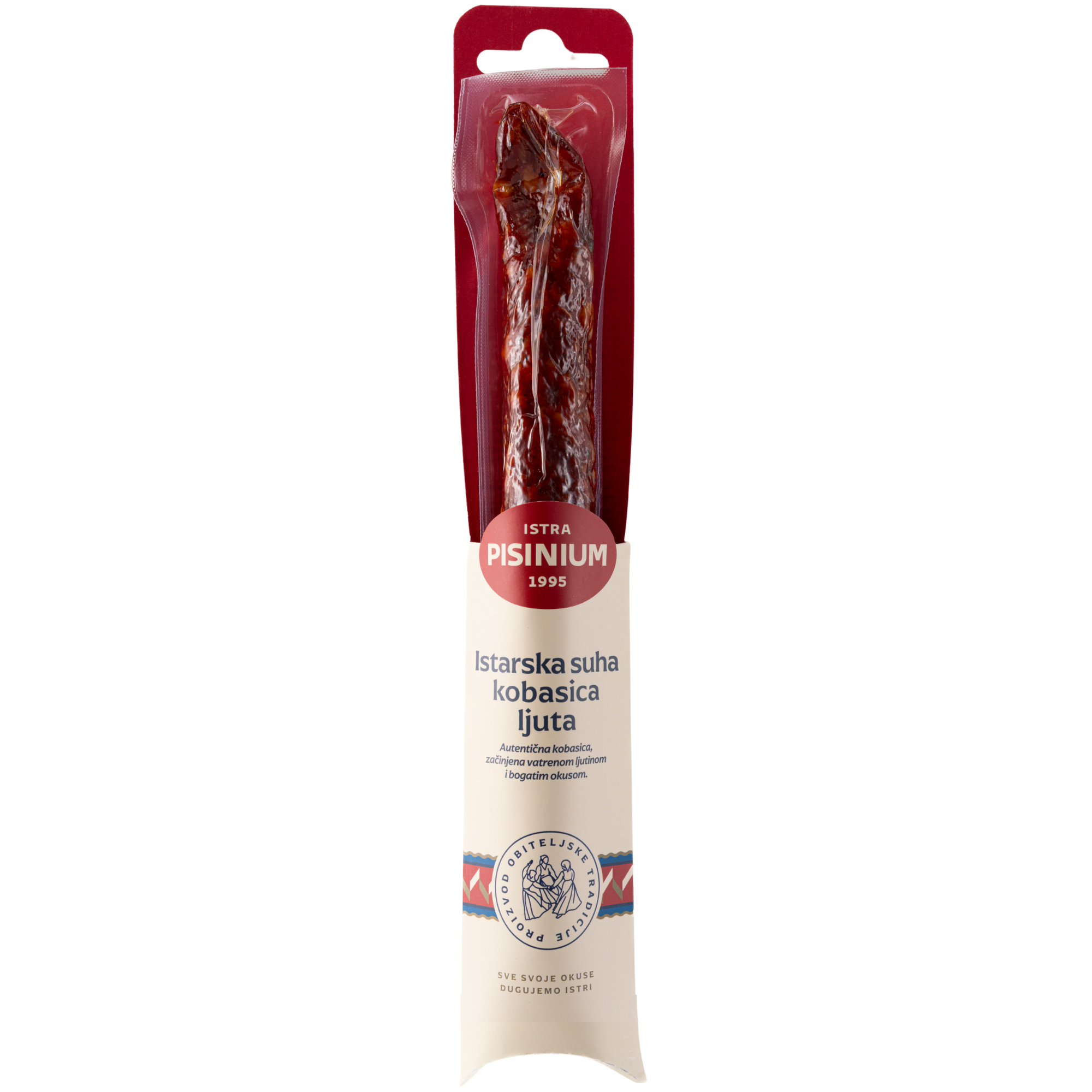 Pisinium Istrian dry spicy salami | Istarska suha kobasica ljuta 135g