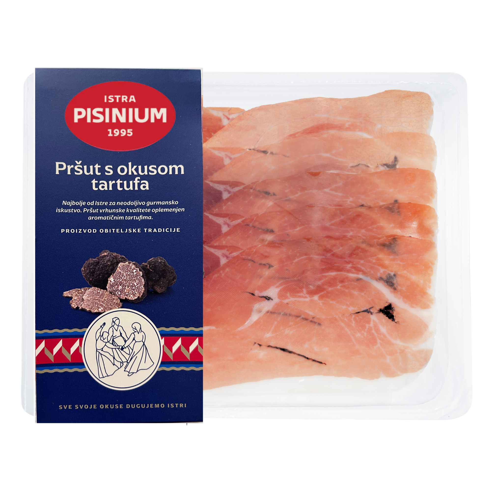 Pisinium Istrian sliced prosciutto with truffle flavour | Istarski pršut s okusom tartufa 60g