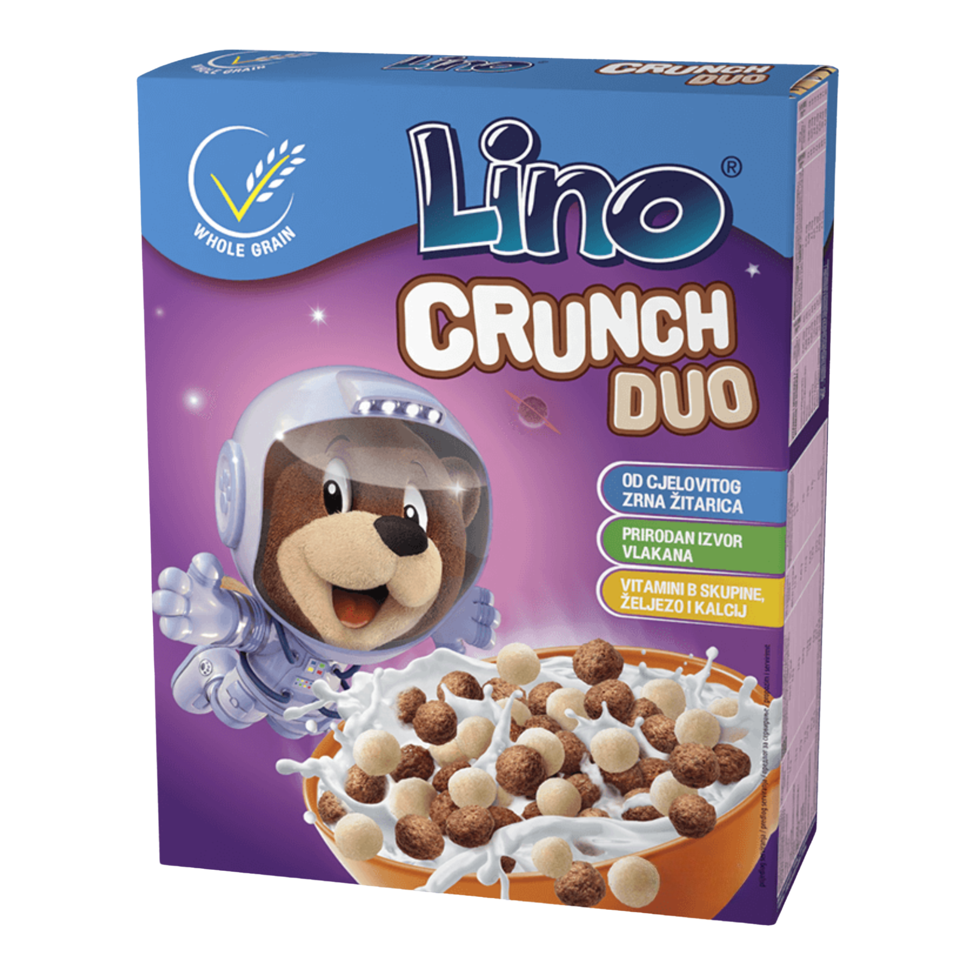 Podravka Lino Crunch Duo cereals | Crunch Duo pahuljice 225g - Magaza Online