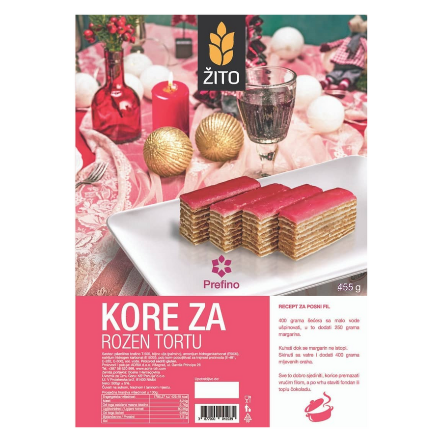 Prefino Rozen torte layers | Kore za Rozen tortu 455g - Magaza Online