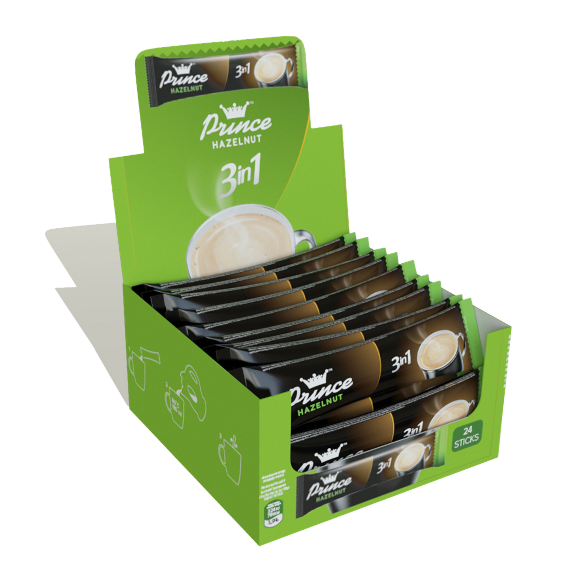Prince 3in1 Hazelnut 24x18g