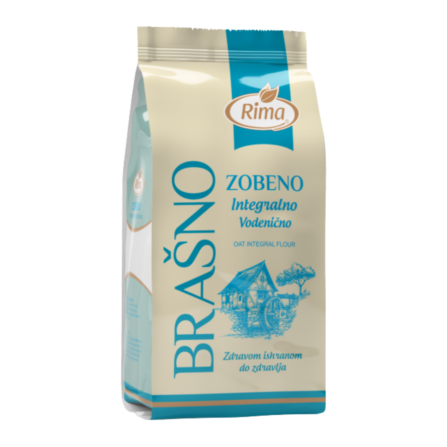 Rima Oat wholegrain flour | Zobeno integralno vodenično brašno 600g - Magaza Online