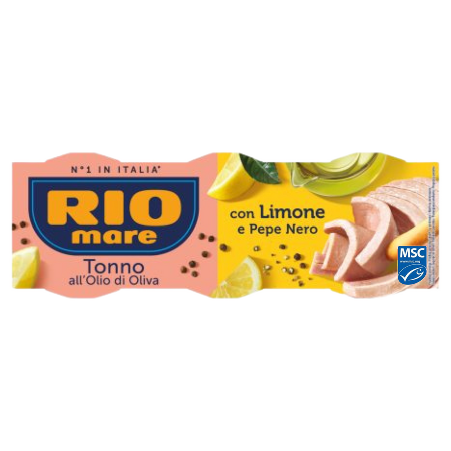 Rio Mare Tuna with lemon & black pepper | Tuna sa limunom i crnim biberom 3x80g - Magaza Online