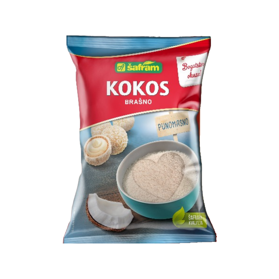 Šafram Desiccated coconut | Kokos brašno 200g - Magaza Online