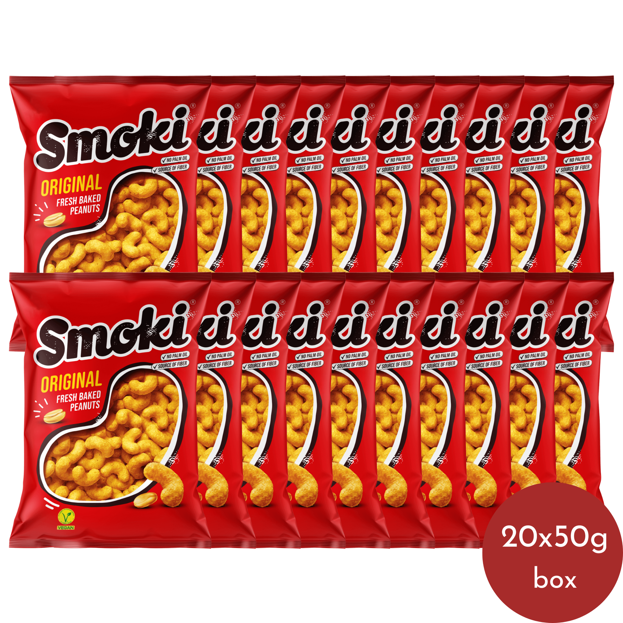 Štark Smoki puffed snack with peanuts | Smoki flips sa kikirikijem 20x50g - Magaza Online
