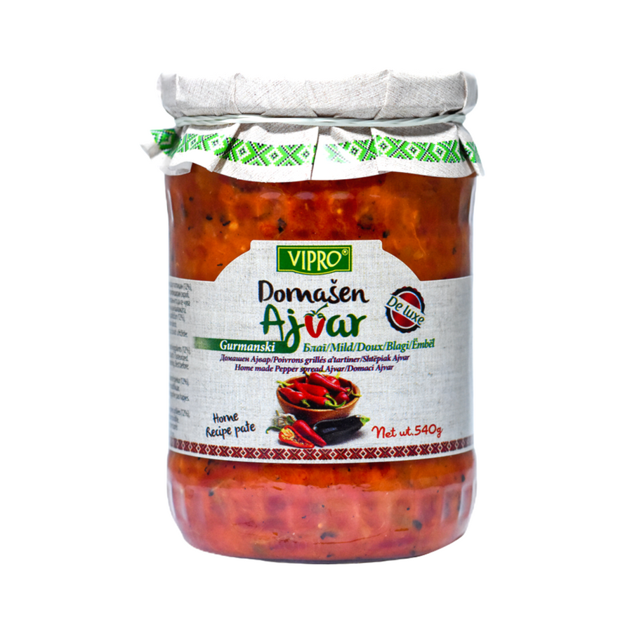 Vipro Ajvar De luxe mild | Ajvar gurmanski blagi 540g - Magaza Online