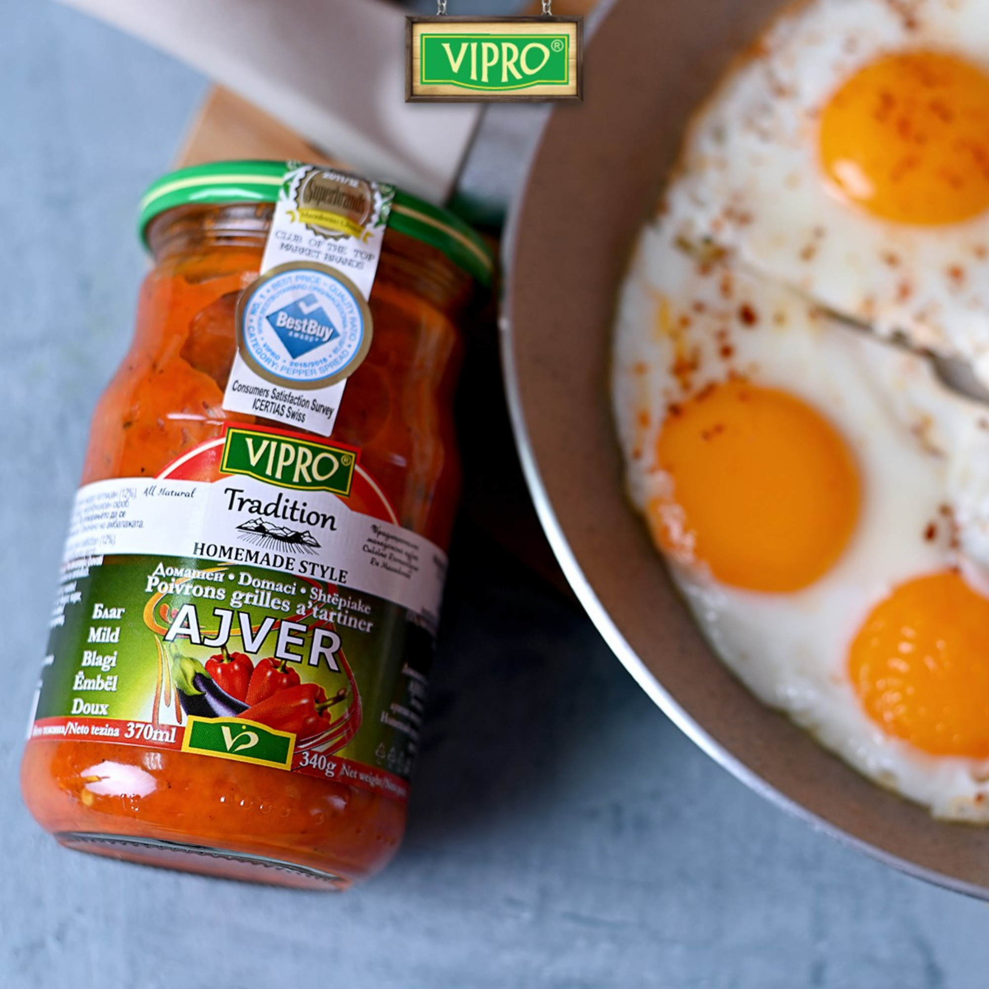 Vipro Ajvar mild | Ajvar blagi 340g - Magaza Online