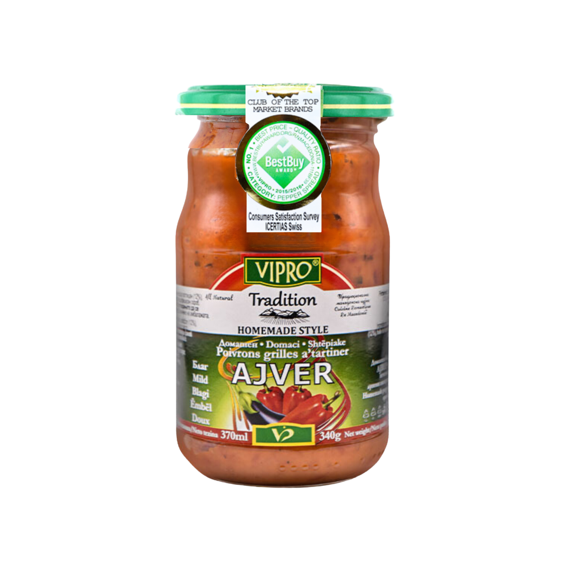 Vipro Ajvar mild | Ajvar blagi 340g - Magaza Online