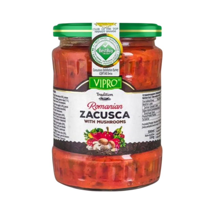 Vipro Romanian zacusca with mushrooms | Rumunska zakuska s pečurkama 550g - Magaza Online