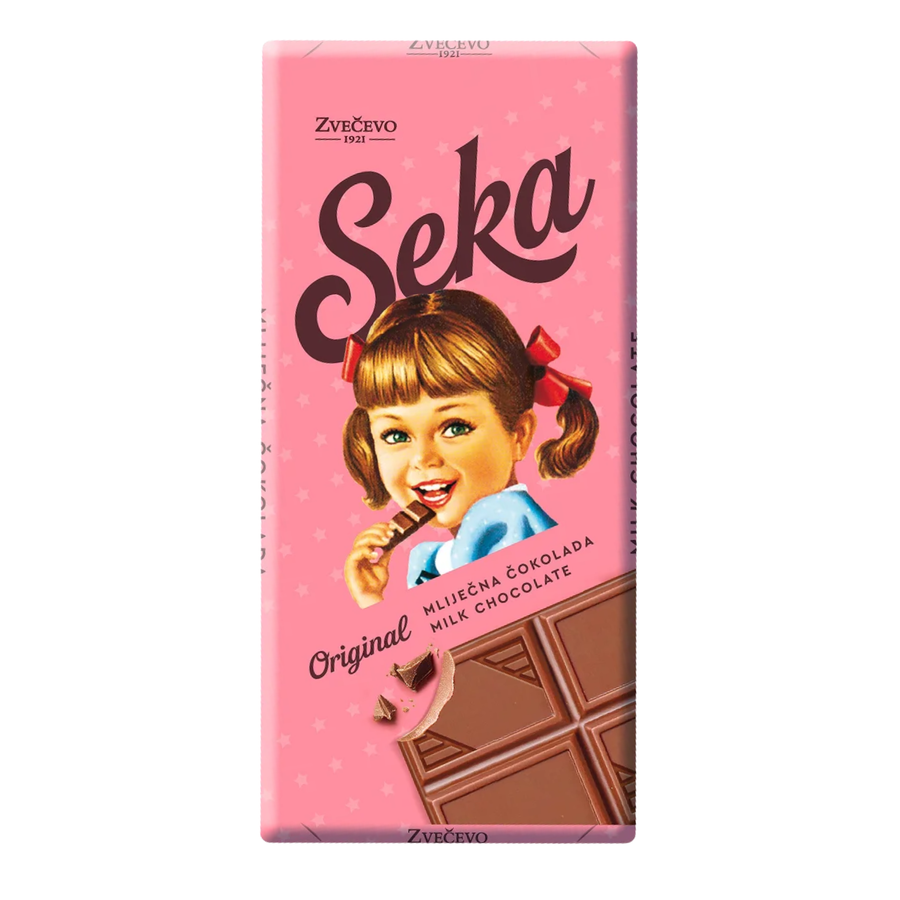 Zvečevo Milk chocolate Seka | Mliječna čokolada Seka 75g - Magaza Online