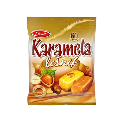 Pionir Milk & hazelnut caramels | Lešnik karamela 100g