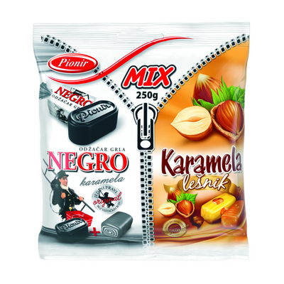 Pionir Negro & Hazelnut caramels mix | Mix Negro i lešnik karamele 250g