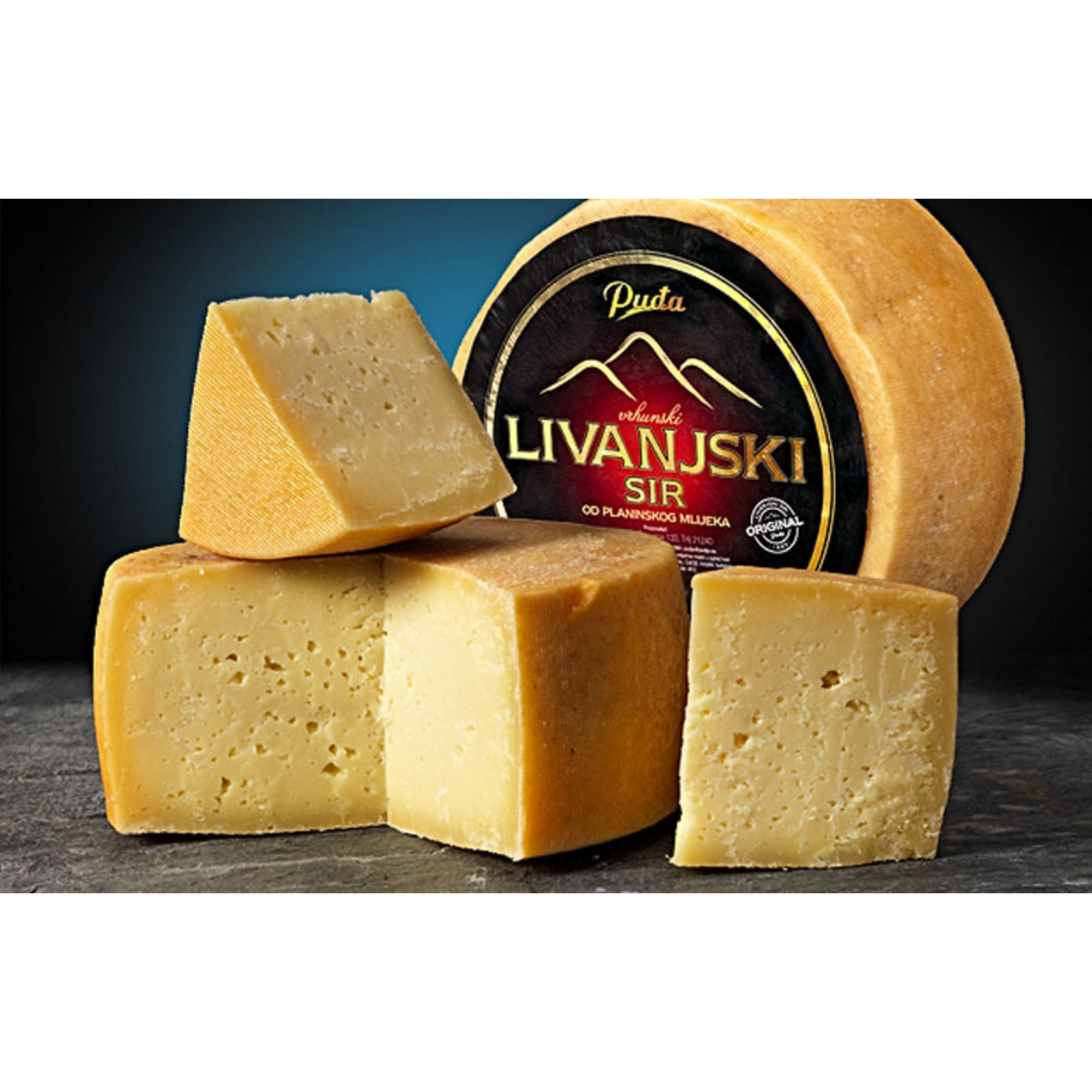 Puđa Livno cheese wheel | Livanjski sir kolut kg - Magaza Online