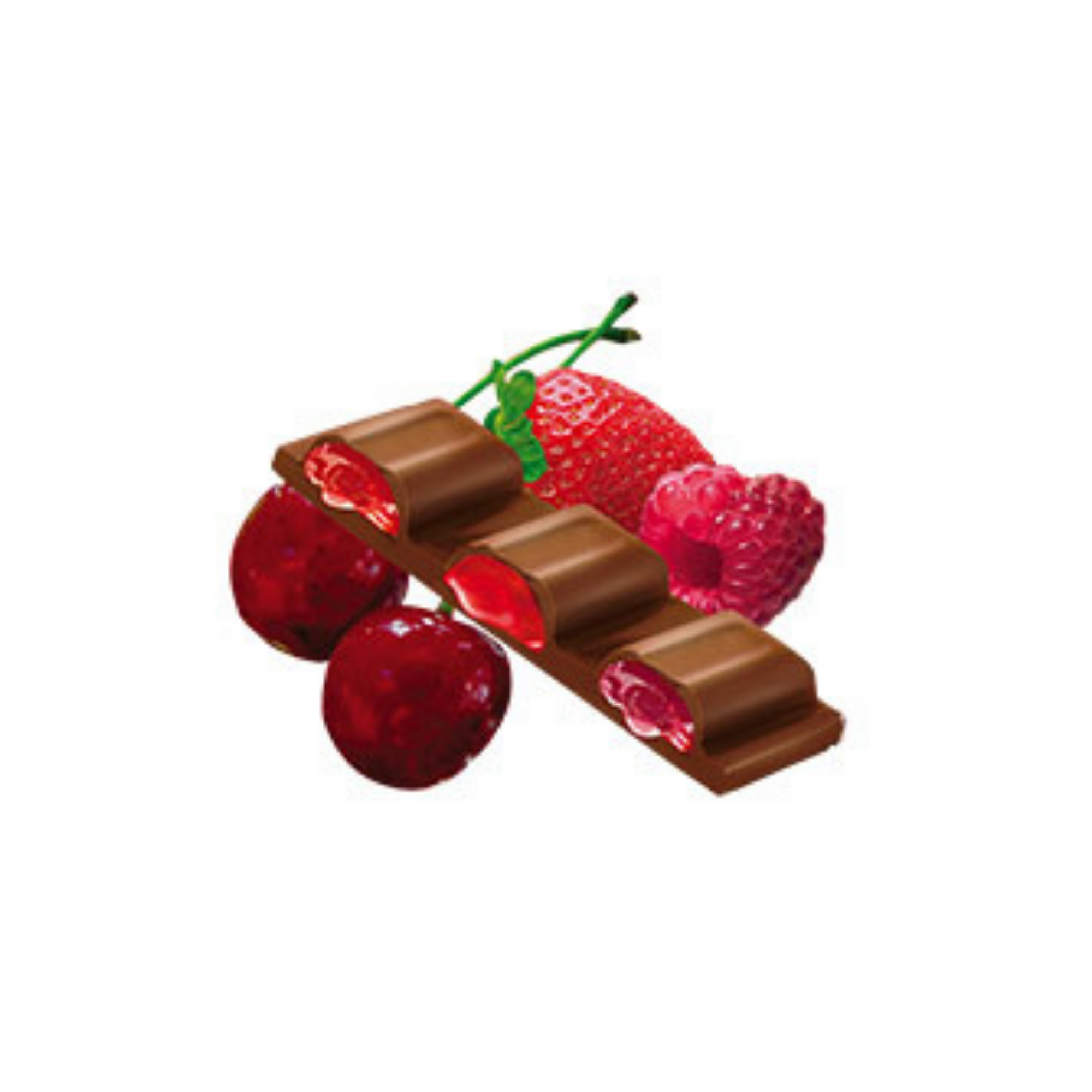 Zvečevo Milk chocolate with red fruit filling | Mliječna čokolada sa višnja-jagoda-malina punjenjem 100g - Magaza Online