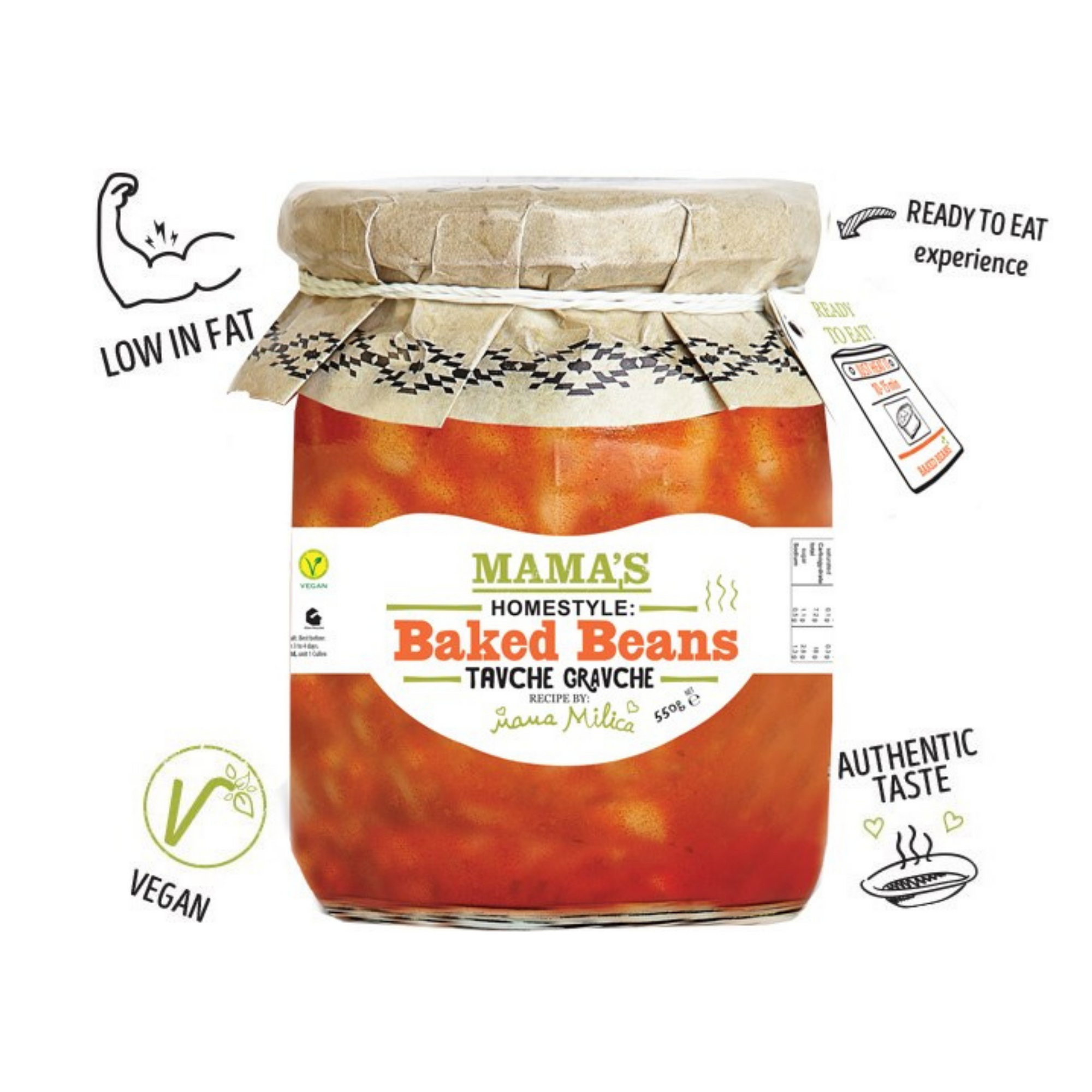 Mama’s Baked beans | Tavče gravče 550g - Magaza Online