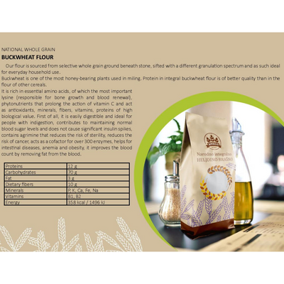 Apieco Buckwheat flour | Heljdino brašno 1kg - Magaza Online