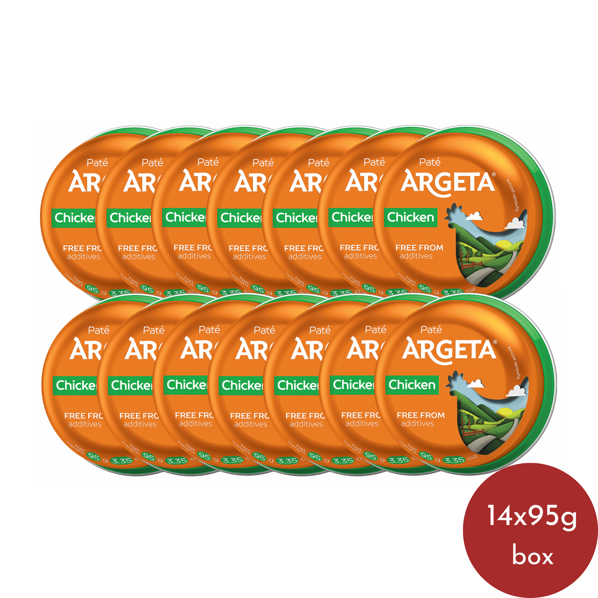 Argeta Chicken pâté original | Kokošja pašteta original 14x95g