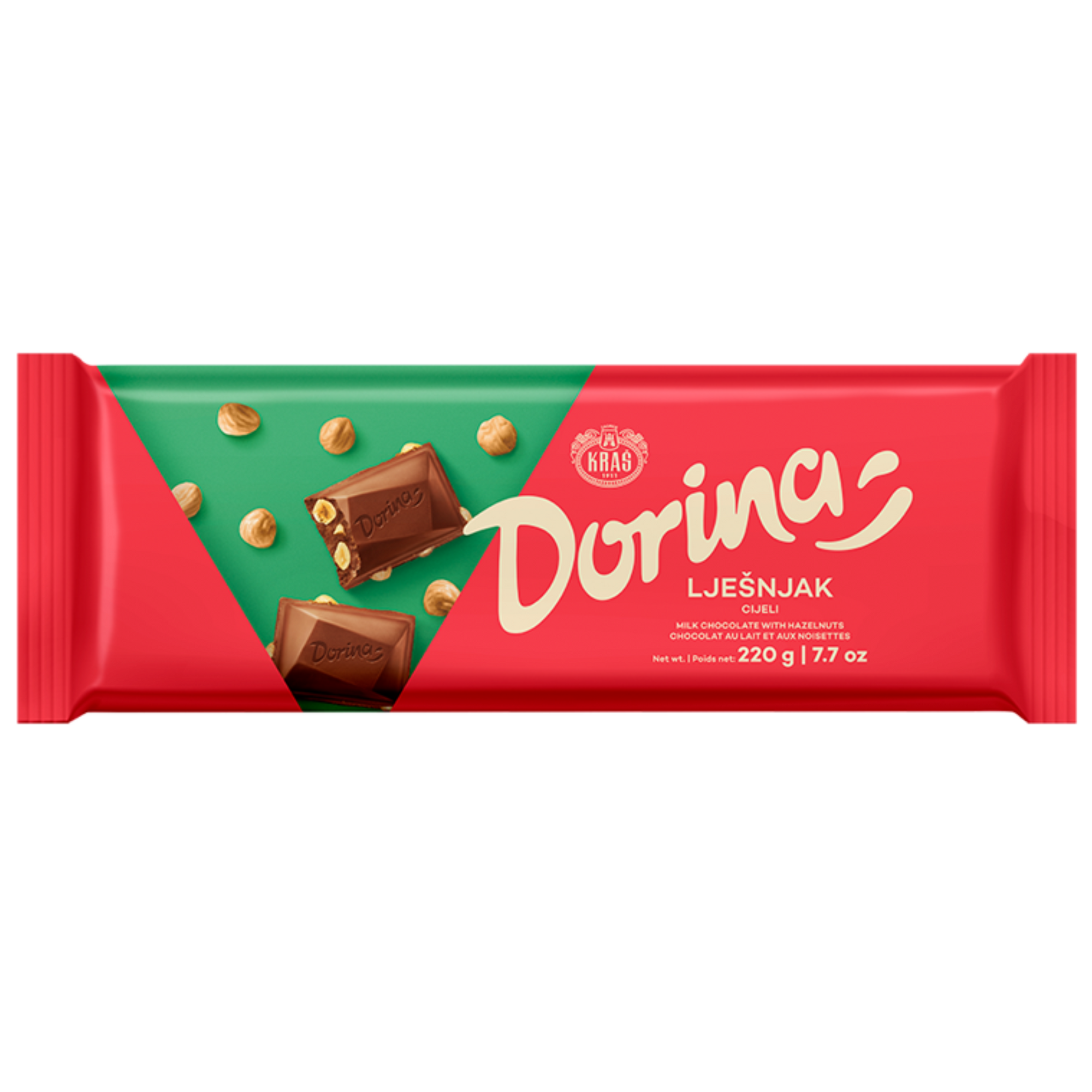 Kraš Dorina milk chocolate with whole hazelnuts | Dorina cijeli lješnjak 220g - Magaza Online