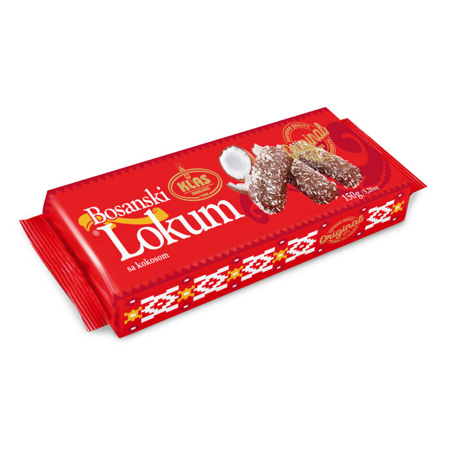 Klas Coconut shortbread | Bosanski lokum sa kokosom 150g - Magaza Online