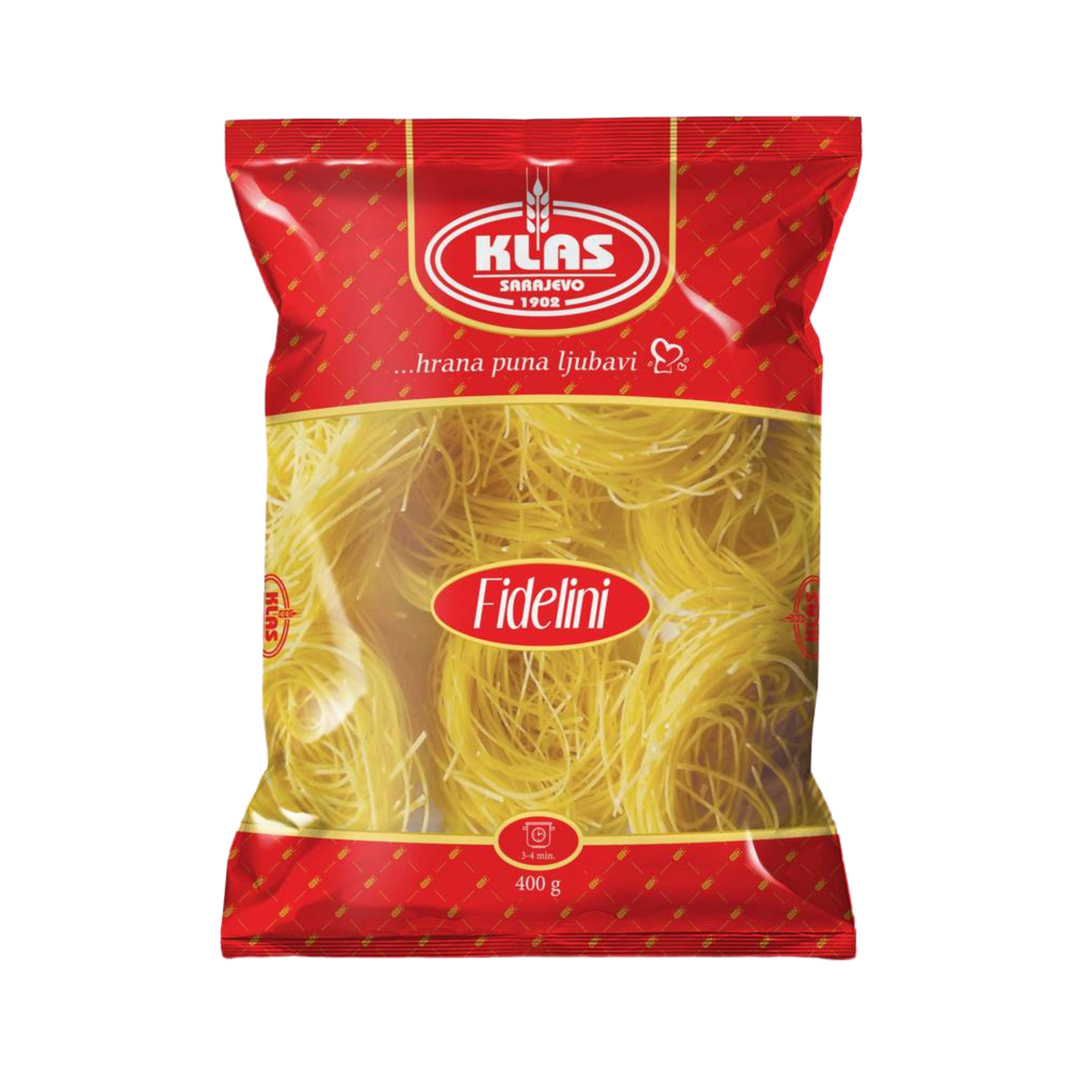 Klas Fidelini soup noodles | Fidelini rezanci 400g