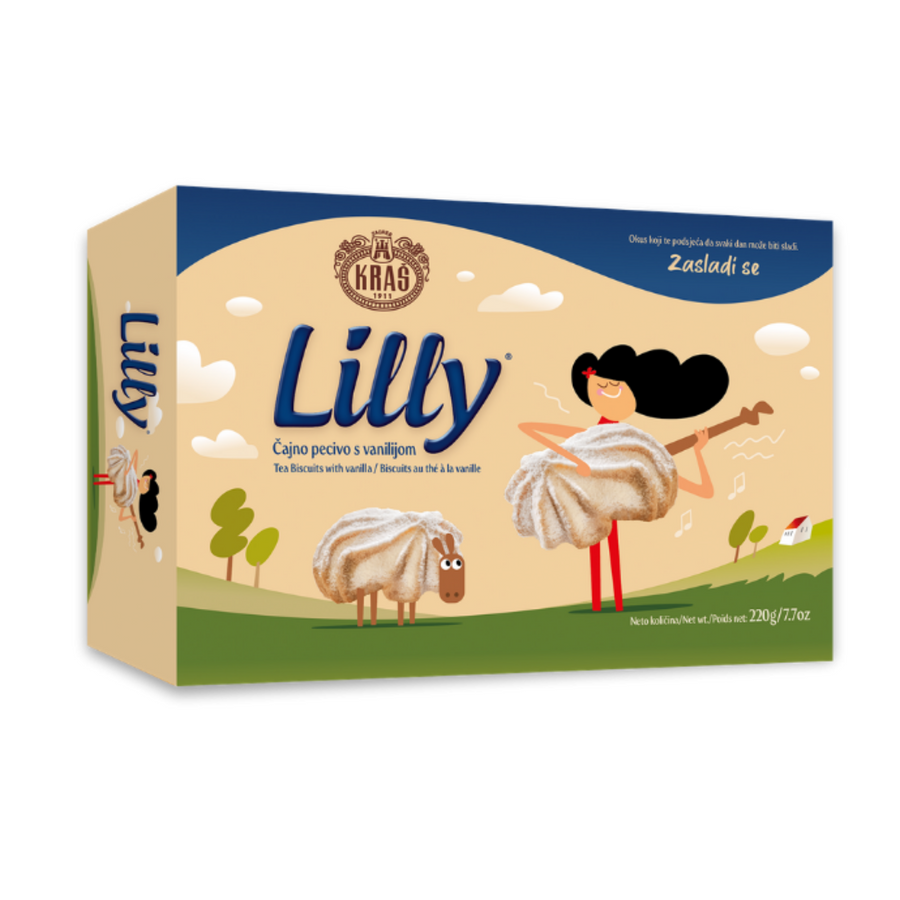 Kraš Lilly tea biscuits with vanilla | Lilly čajno pecivo s vanilijom 220g - Magaza Online