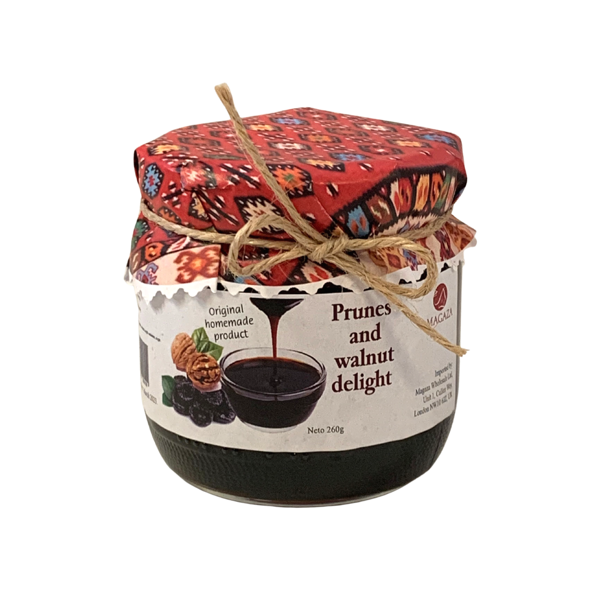 Magaza Homemade prunes & walnut delight | Domaće slatko od suhih šljiva i oraha 260g - Magaza Online