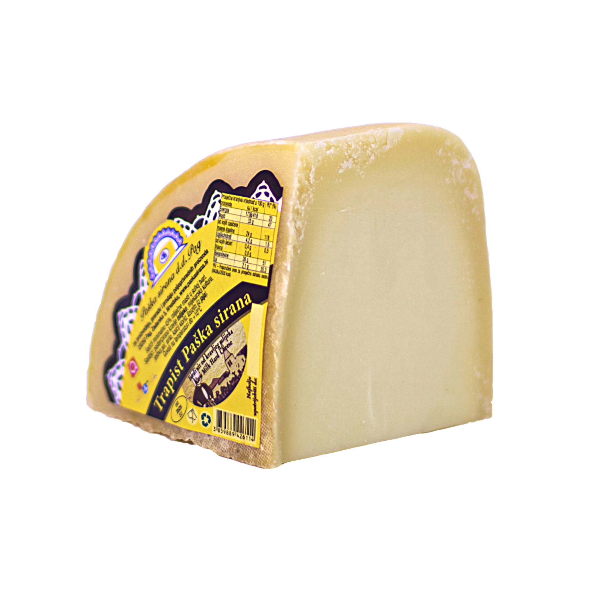 Paška sirana Trapist cheese | Trapist sir kg - Magaza Online