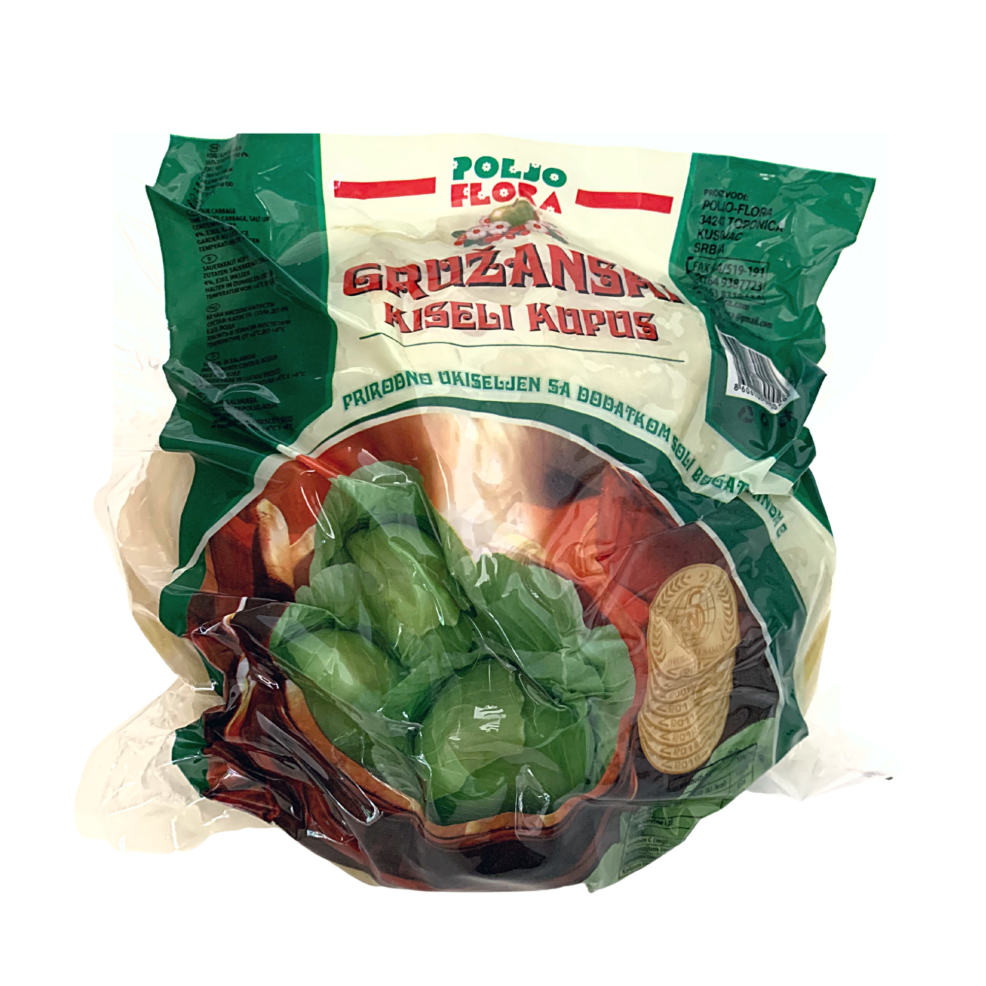 Poljo Flora Gruza Whole sauerkraut | Gružanski kiseli kupus u glavicama kg - Magaza Online
