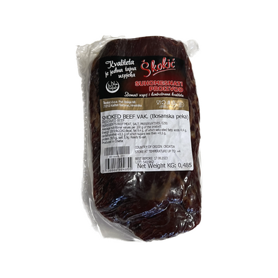 Dalmatinka Škokić Smoked beef meat Halal | Suha bosanska peka Halal kg